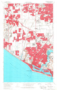 Download a high-resolution, GPS-compatible USGS topo map for Newport Beach, CA (1968 edition)