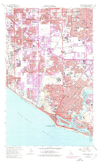 Download a high-resolution, GPS-compatible USGS topo map for Newport Beach, CA (1975 edition)