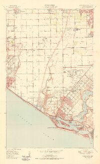1951 Map of Newport Beach