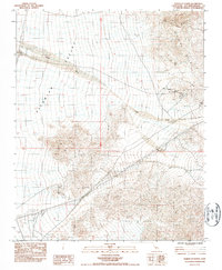 Download a high-resolution, GPS-compatible USGS topo map for North of Baker, CA (1985 edition)