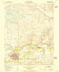 Download a high-resolution, GPS-compatible USGS topo map for Oakdale, CA (1955 edition)