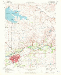 Download a high-resolution, GPS-compatible USGS topo map for Oakdale, CA (1972 edition)