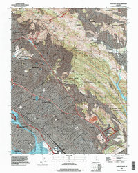 preview thumbnail of historical topo map of Alameda County, CA in 1997