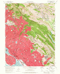 Download a high-resolution, GPS-compatible USGS topo map for Oakland East, CA (1966 edition)