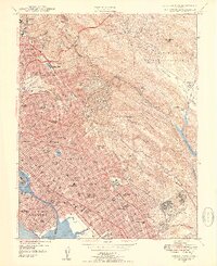 preview thumbnail of historical topo map of Alameda County, CA in 1947