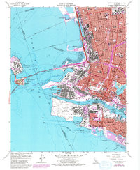 Download a high-resolution, GPS-compatible USGS topo map for Oakland West, CA (1981 edition)