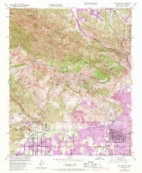 preview thumbnail of historical topo map of Los Angeles County, CA in 1952
