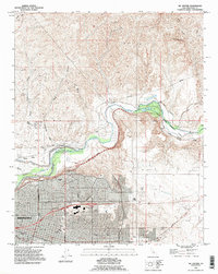 Download a high-resolution, GPS-compatible USGS topo map for Oil Center, CA (1995 edition)
