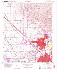 Download a high-resolution, GPS-compatible USGS topo map for Oildale, CA (1979 edition)