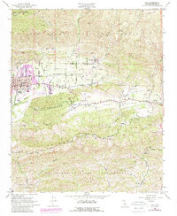 Download a high-resolution, GPS-compatible USGS topo map for Ojai, CA (1989 edition)
