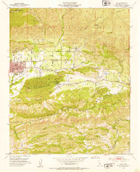 Download a high-resolution, GPS-compatible USGS topo map for Ojai, CA (1953 edition)