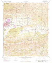 Download a high-resolution, GPS-compatible USGS topo map for Ojai, CA (1968 edition)