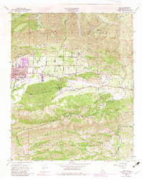 Download a high-resolution, GPS-compatible USGS topo map for Ojai, CA (1983 edition)