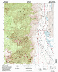 preview thumbnail of historical topo map of Olancha, CA in 1994