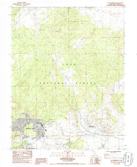 Download a high-resolution, GPS-compatible USGS topo map for Old Mammoth, CA (1986 edition)