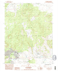 Download a high-resolution, GPS-compatible USGS topo map for Old Mammoth, CA (1986 edition)
