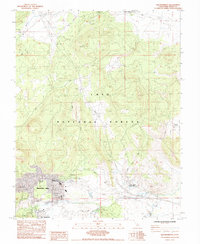Download a high-resolution, GPS-compatible USGS topo map for Old Mammoth, CA (1984 edition)