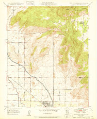 preview thumbnail of historical topo map of Fresno County, CA in 1950