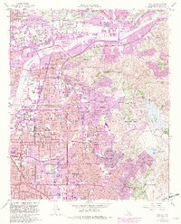 1964 Map of Orange, 1982 Print