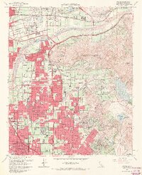1964 Map of Orange, 1970 Print