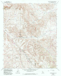 Download a high-resolution, GPS-compatible USGS topo map for Packwood Creek, CA (1993 edition)