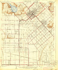 preview thumbnail of historical topo map of Los Angeles County, CA in 1927