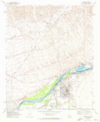 Download a high-resolution, GPS-compatible USGS topo map for Parker, CA (1973 edition)