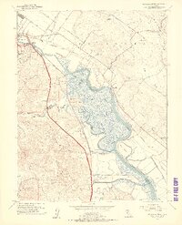 preview thumbnail of historical topo map of Sonoma County, CA in 1954