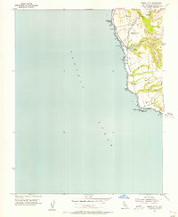 Download a high-resolution, GPS-compatible USGS topo map for Pigeon Point, CA (1956 edition)