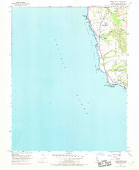 Download a high-resolution, GPS-compatible USGS topo map for Pigeon Point, CA (1969 edition)