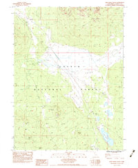 Download a high-resolution, GPS-compatible USGS topo map for Pine Creek Valley, CA (1983 edition)