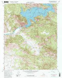 Download a high-resolution, GPS-compatible USGS topo map for Pine Flat Dam, CA (1986 edition)