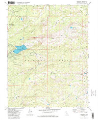 Download a high-resolution, GPS-compatible USGS topo map for Pinecrest, CA (1983 edition)