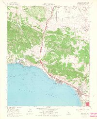 1965 Map of Pismo Beach, 1967 Print