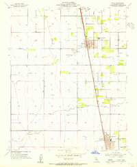 1954 Map of Pixley, 1955 Print