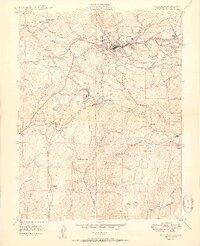 preview thumbnail of historical topo map of Placerville, CA in 1950