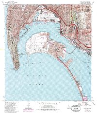 Download a high-resolution, GPS-compatible USGS topo map for Point Loma, CA (1986 edition)