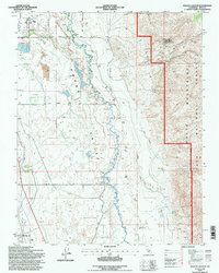 Download a high-resolution, GPS-compatible USGS topo map for Poleta Canyon, CA (1997 edition)