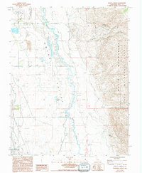 Download a high-resolution, GPS-compatible USGS topo map for Poleta Canyon, CA (1994 edition)