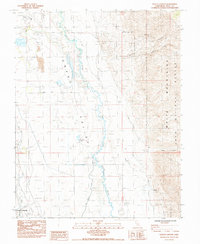Download a high-resolution, GPS-compatible USGS topo map for Poleta Canyon, CA (1984 edition)