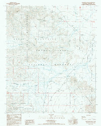 Download a high-resolution, GPS-compatible USGS topo map for Porcupine Wash, CA (1987 edition)