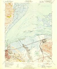 preview thumbnail of historical topo map of Contra Costa County, CA in 1951