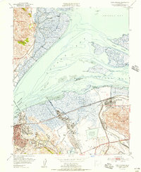 Download a high-resolution, GPS-compatible USGS topo map for Port Chicago, CA (1956 edition)