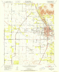 Download a high-resolution, GPS-compatible USGS topo map for Porterville, CA (1952 edition)