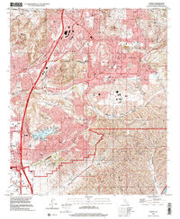 Download a high-resolution, GPS-compatible USGS topo map for Poway, CA (2001 edition)