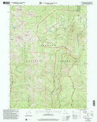 Download a high-resolution, GPS-compatible USGS topo map for Preston Peak, CA (2004 edition)
