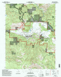 Download a high-resolution, GPS-compatible USGS topo map for Quincy, CA (1998 edition)
