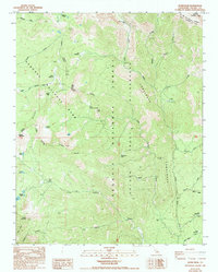 Download a high-resolution, GPS-compatible USGS topo map for Quinn Peak, CA (1994 edition)