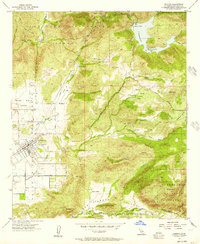 Download a high-resolution, GPS-compatible USGS topo map for Ramona, CA (1957 edition)
