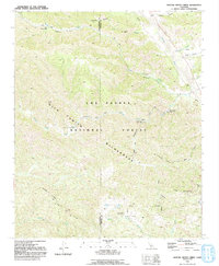 preview thumbnail of historical topo map of Ventura County, CA in 1991